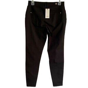 River Island Black Molly Twill Mid Rise Skinny Trouser Pants Size 6 NEW